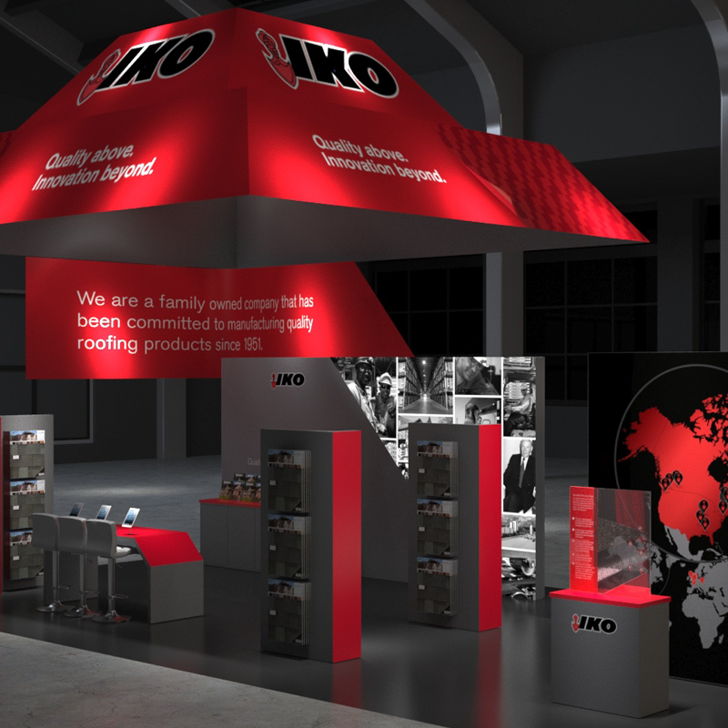 Building a modular in-store display for IKO Roofing – Central Station