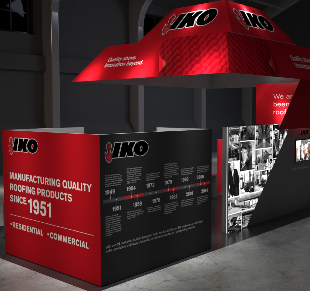 Tradeshow Booth Design for Our Roofing Client IKO - Central Station